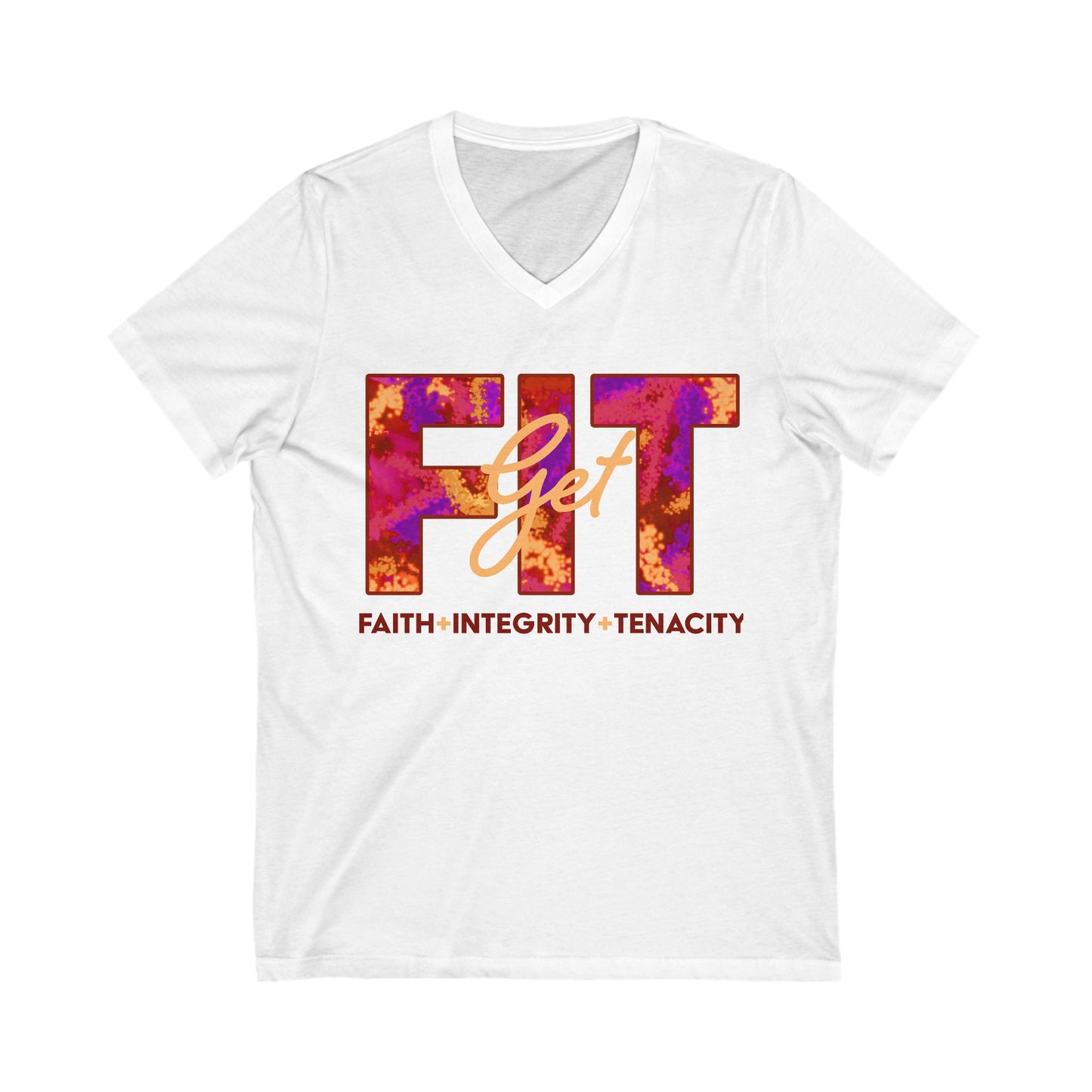 Get Fit V-Neck T-Shirt in Flame
