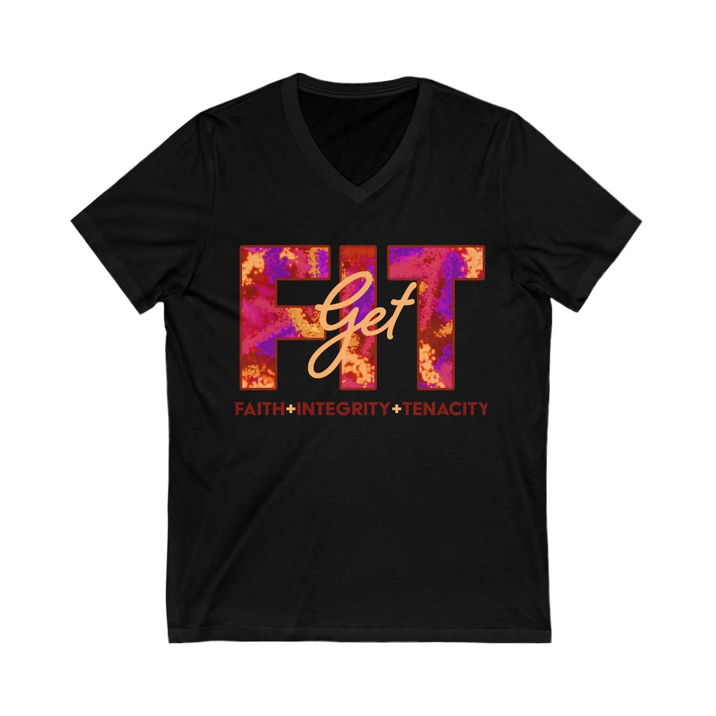 Get Fit V-Neck T-Shirt in Flame