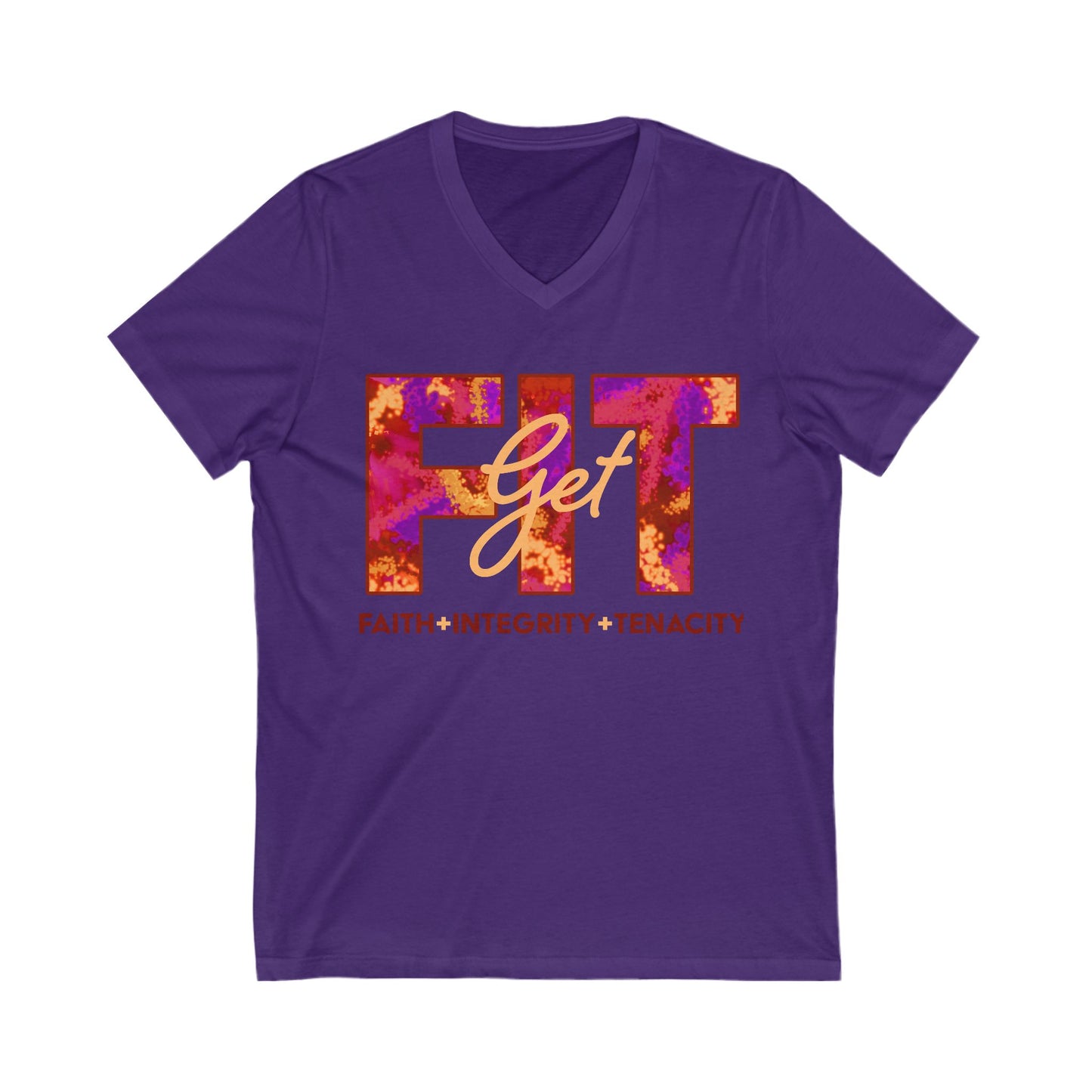 Get Fit V-Neck T-Shirt in Flame
