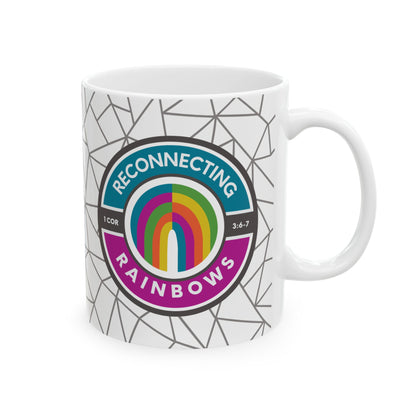 Signature Logo Ceramic Mug - Abstract Lines Version