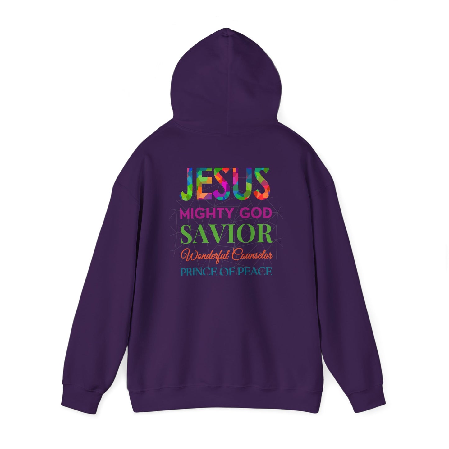 Just Jesus Hoodie in Rainbow Pixel