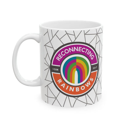 Signature Logo Ceramic Mug - Abstract Lines Version