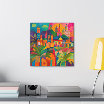 Ancient City Artwork on Canvas