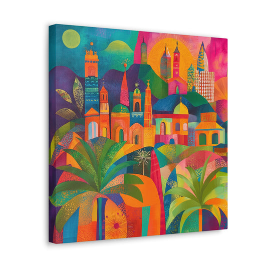 Ancient City Artwork on Canvas